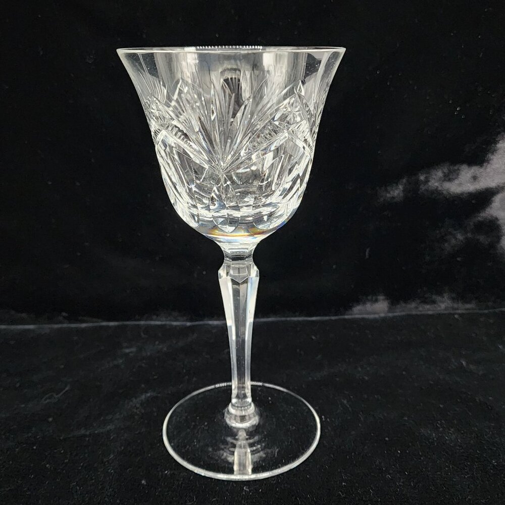 Nachtmann Crystal Stemware Wine Glass by  Mid Century 1950s Anderbach Claret 6.7